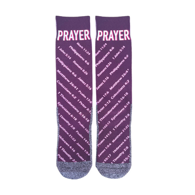 The Prayer Verses LDS Bible Themed Scripture Socks by BOMSocks