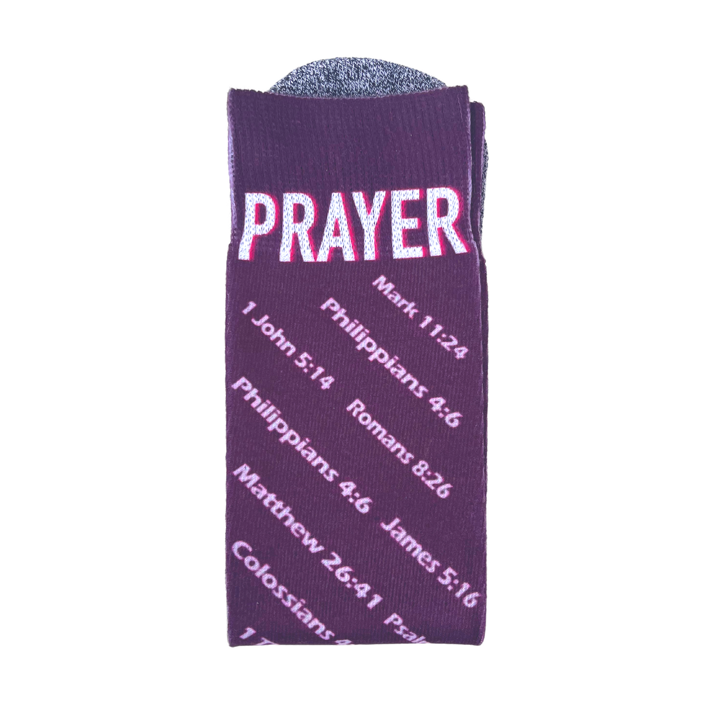 The Prayer Verses - Faith-Inspired Crew Socks
