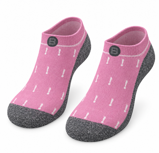 The Pink Angels - Ankle scripture-themed ankle socks by B.O.M.Socks, view 1 of 1