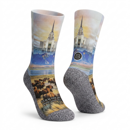 Syracuse Temple - Faith-Inspired Crew Socks