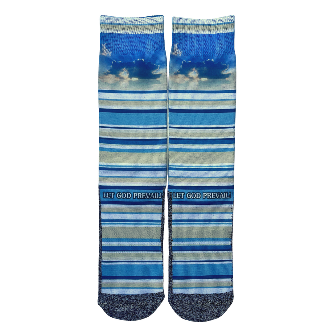 The Let God Prevails LDS Themed Religious Socks by BOMSocks