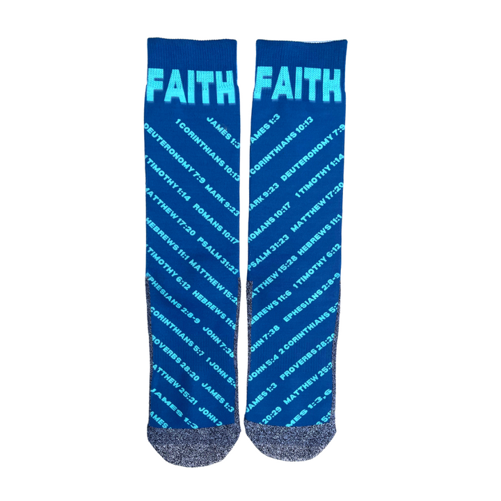 The Faith Verses LDS Bible Scripture Themed Socks by BOMSocks