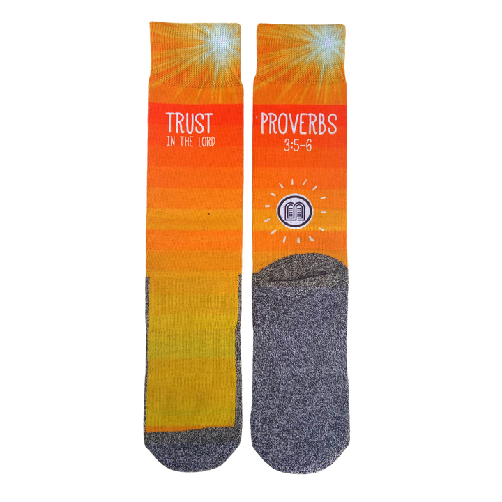 Proverbs 3 LDS Bible Scripture themed Socks by BOMSocks