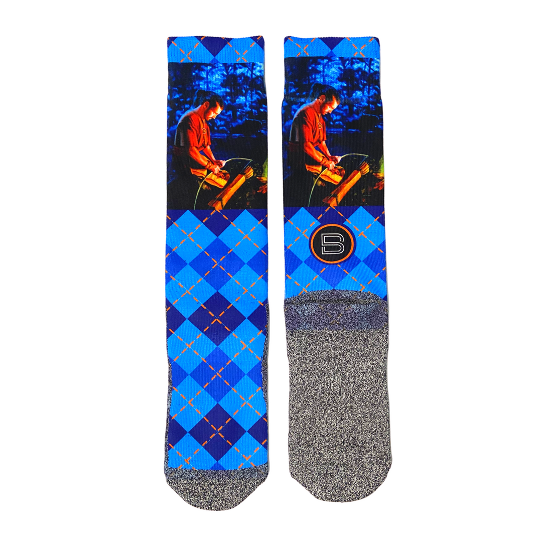 Enos Praying Book of Mormon LDS Scripture Socks by BOMSocks