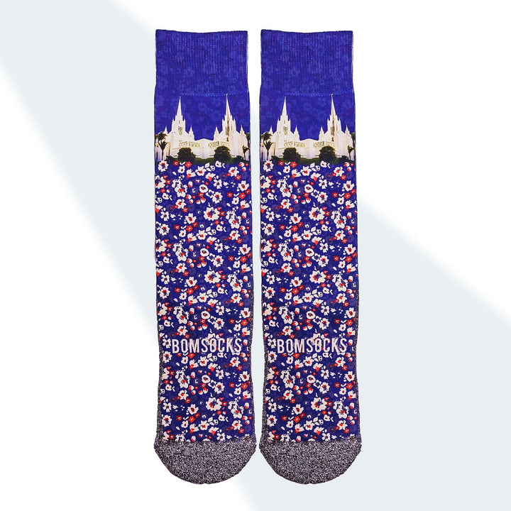 The San Diegos LDS Temple Themed Socks by BOMSocks