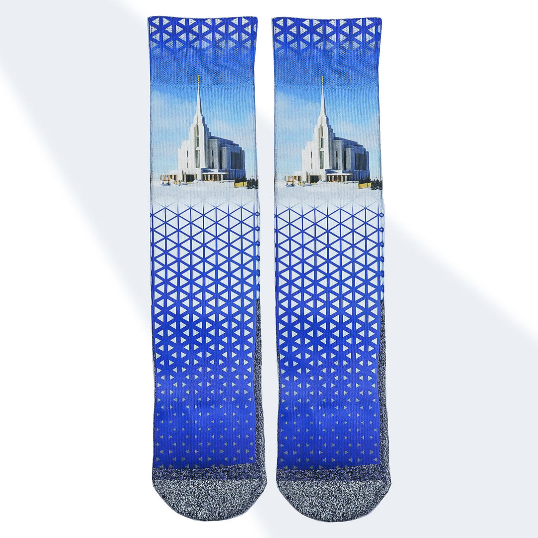 The Rexburgs LDS Temple Themed Socks by BOMSocks