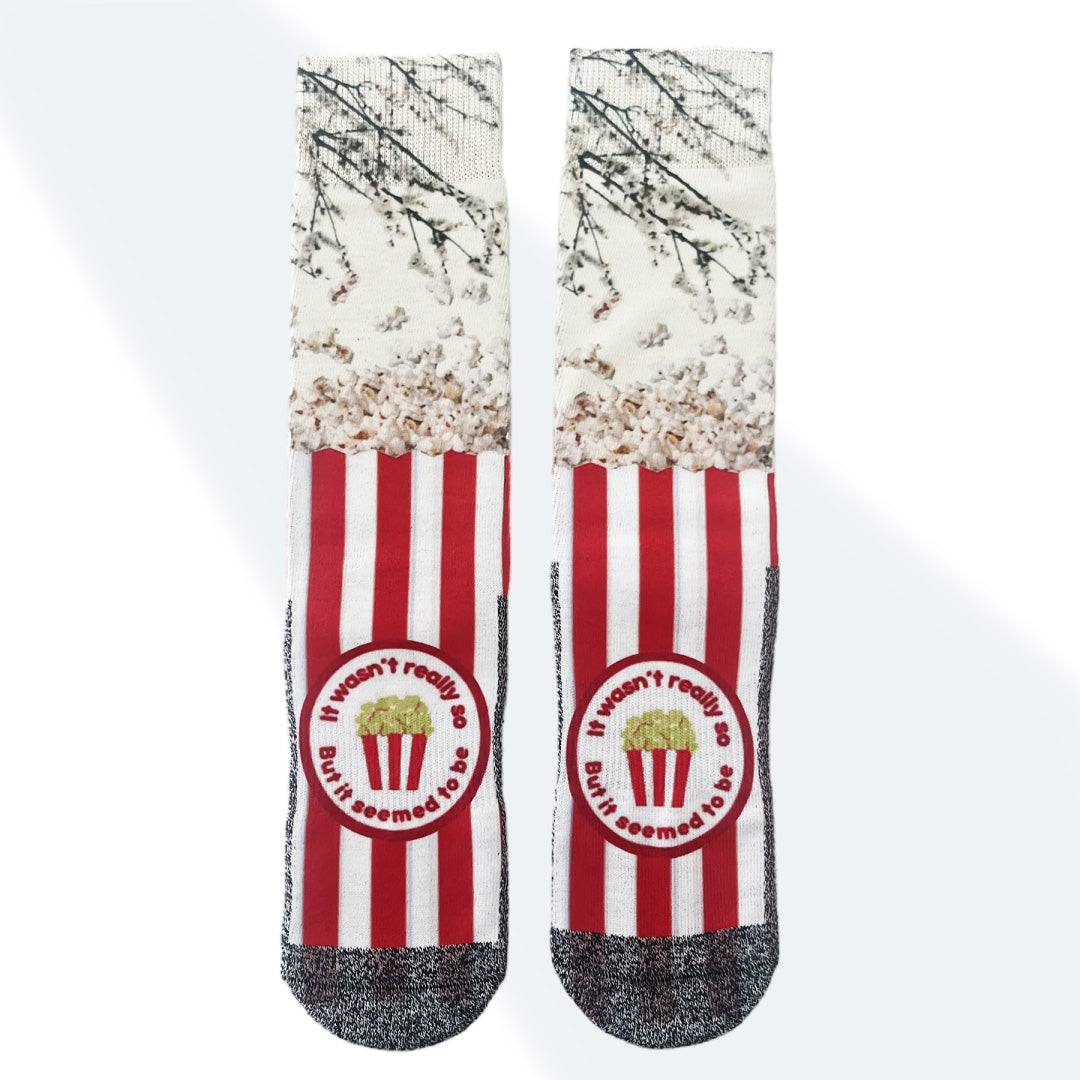 The Popcorn Poppings - Fun Food-Inspired Novelty Socks