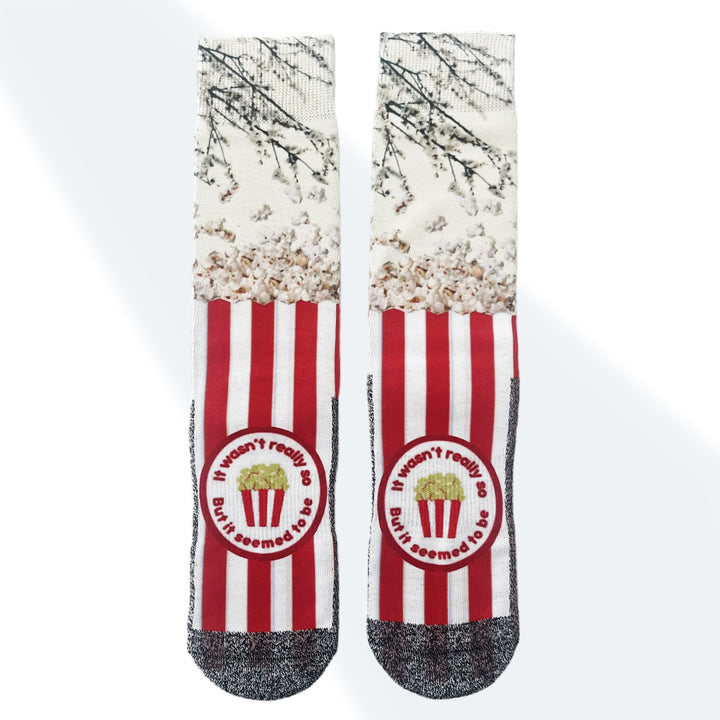 The Popcorn Poppings - Fun Food-Inspired Novelty Socks