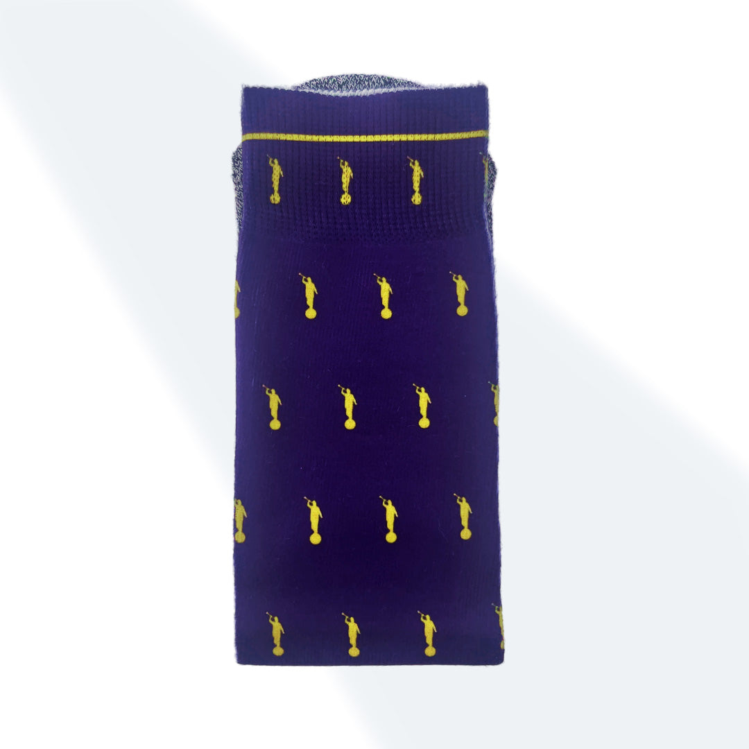 The Purple and Gold Angels - Classic Everyday Crew Socks