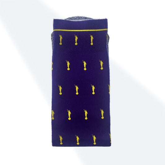 The Purple and Gold Angels - Classic Everyday Crew Socks
