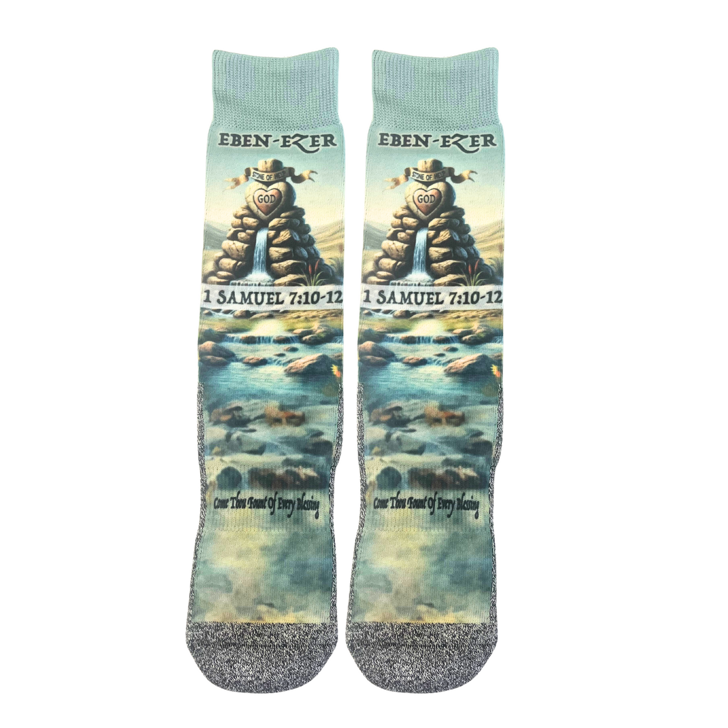 Come Thou Fount - Faith-Inspired Crew Socks