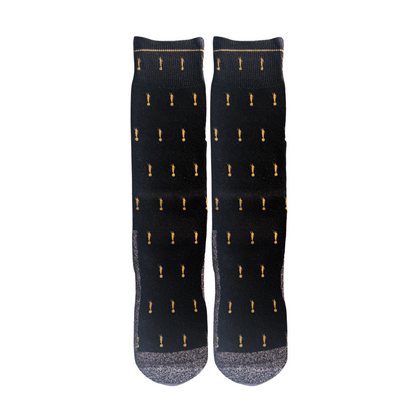 Black and Gold Angels - Faith-Inspired Crew Socks