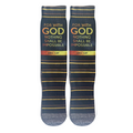 Possible with God (Luke 1:37) scripture-themed crew socks by B.O.M.Socks, view 2 of 4