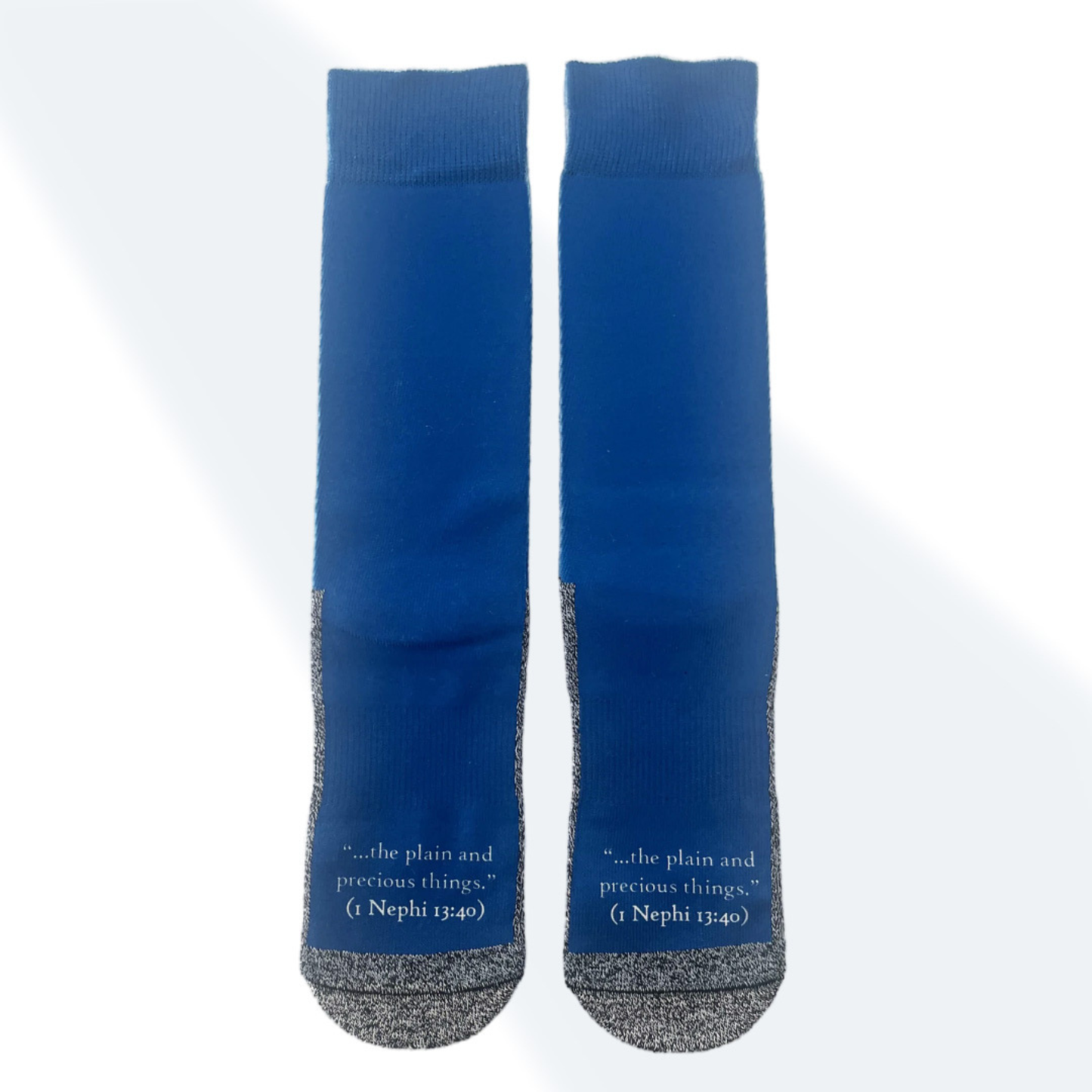 The Boring Blue Socks - Classic Everyday Crew Socks