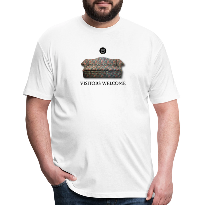 The Foyer Florals "Visitors Welcome" Tee - white