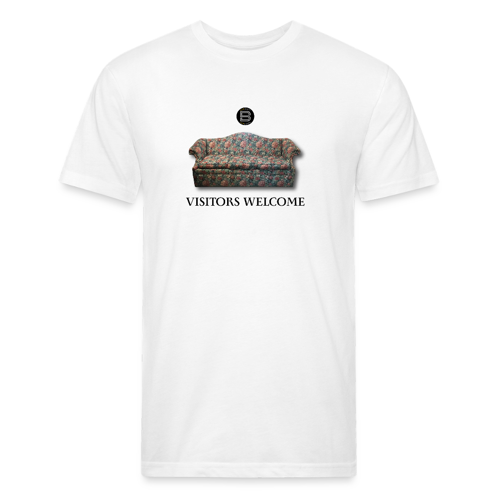 The Foyer Florals "Visitors Welcome" Tee - white
