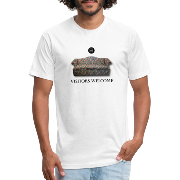 The Foyer Florals "Visitors Welcome" Tee - white