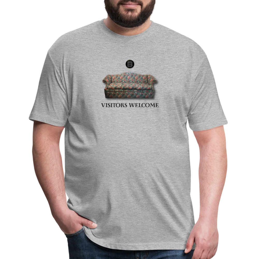The Foyer Florals "Visitors Welcome" Tee - heather gray