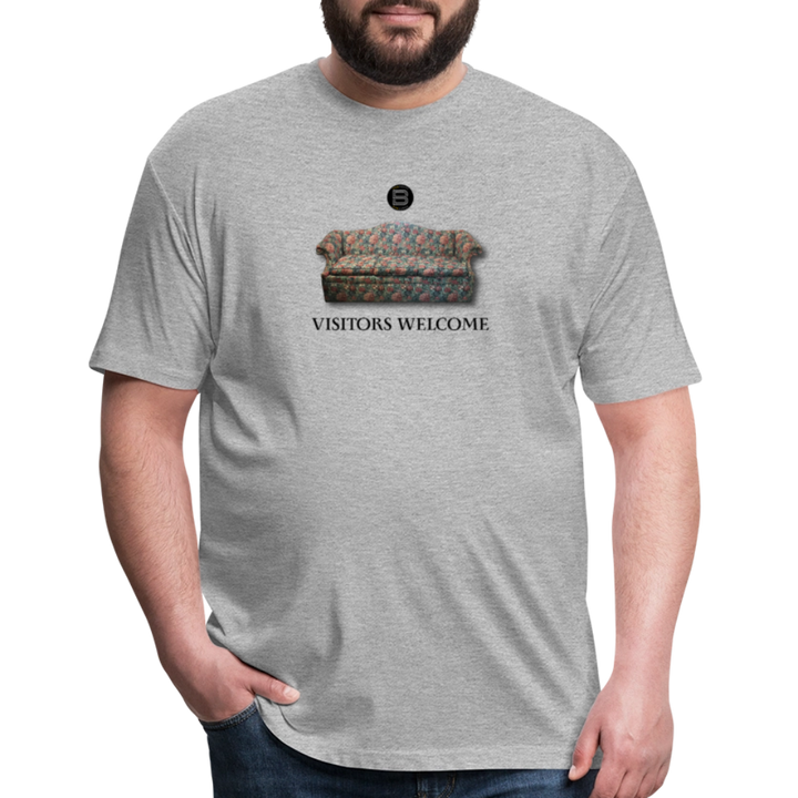 The Foyer Florals "Visitors Welcome" Tee - heather gray
