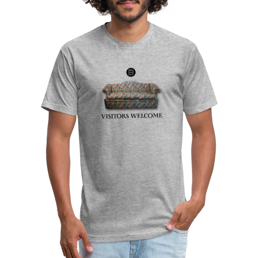 The Foyer Florals "Visitors Welcome" Tee - heather gray