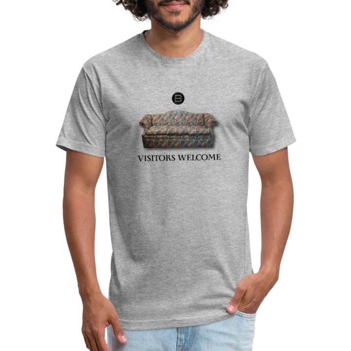 The Foyer Florals "Visitors Welcome" Tee - heather gray