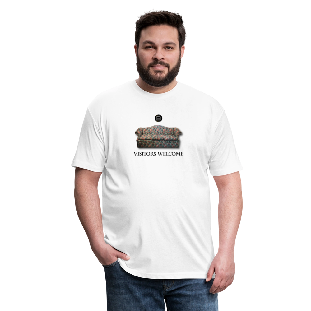 The Foyer Florals "Visitors Welcome" Tee - white