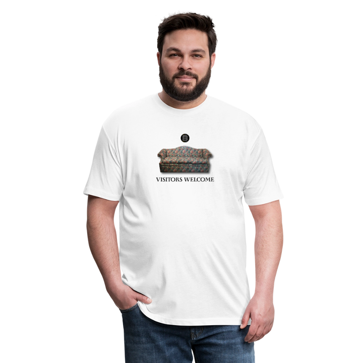 The Foyer Florals "Visitors Welcome" Tee - white