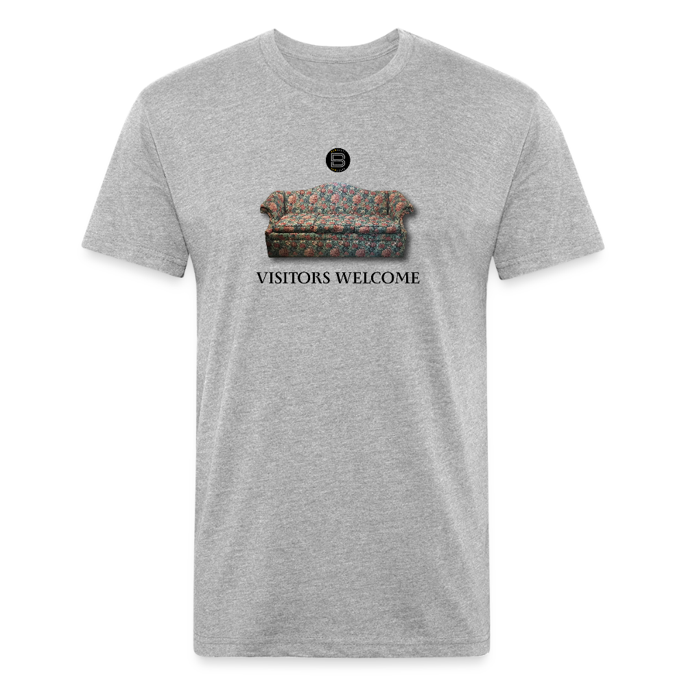 The Foyer Florals "Visitors Welcome" Tee - heather gray