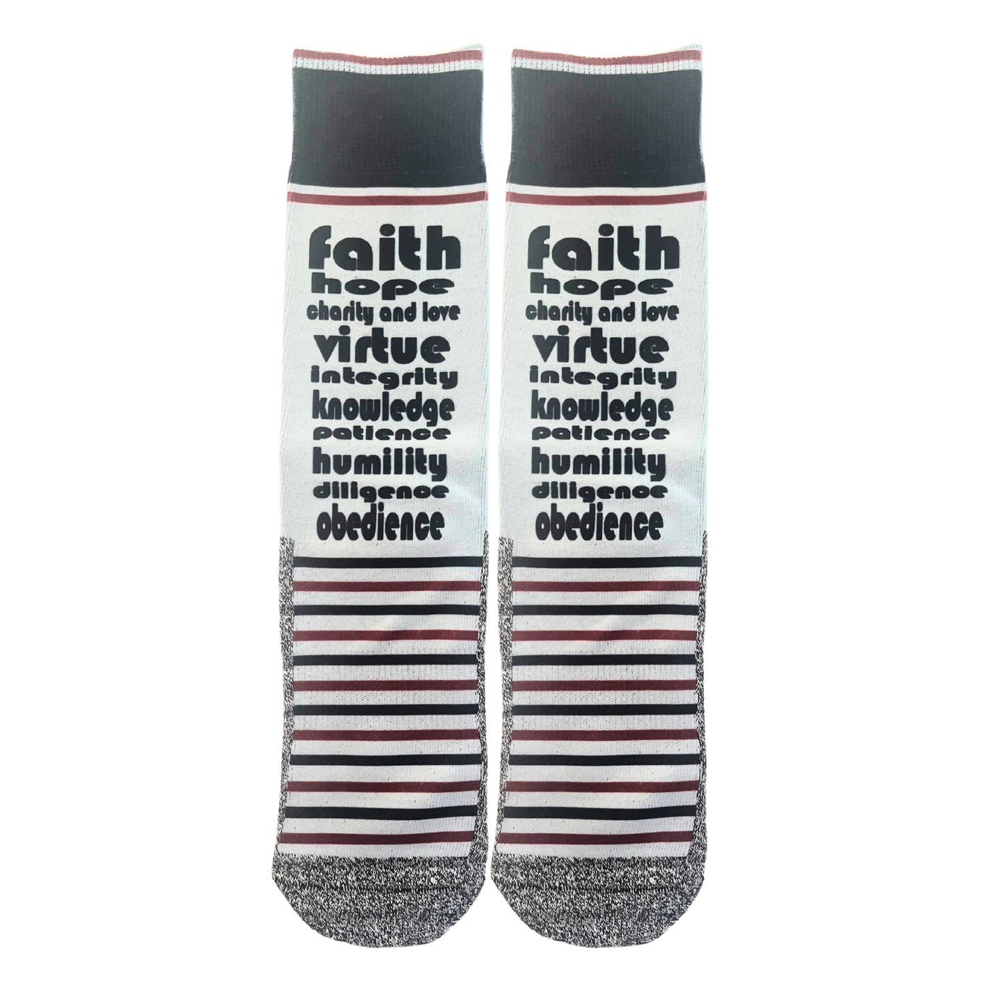 Just Tryna Be Like Jesus - Faith-Inspired Crew Socks