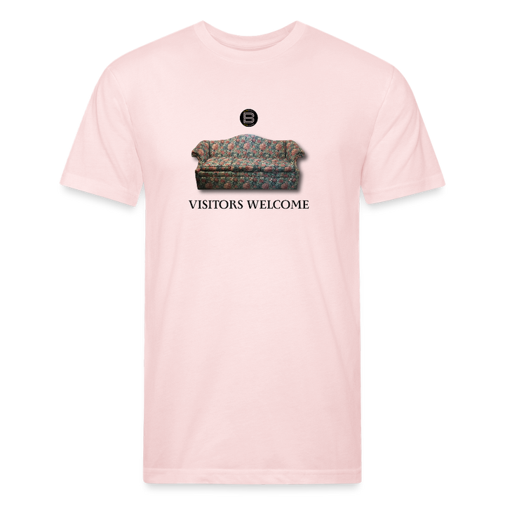 The Foyer Florals "Visitors Welcome" Tee - blush pink 