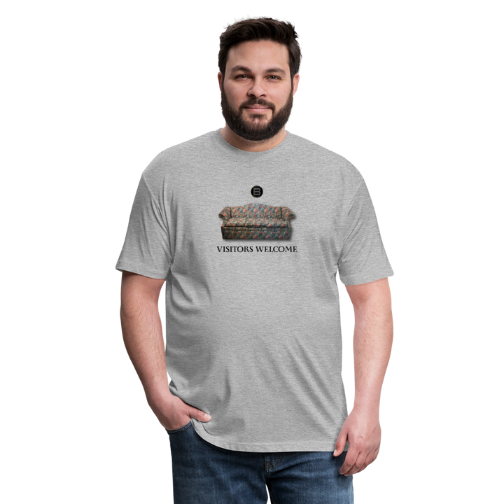 The Foyer Florals "Visitors Welcome" Tee - heather gray