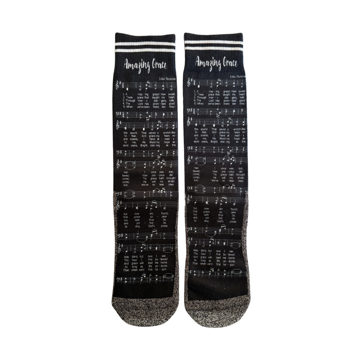 Amazing Grace Hymn - Faith Inspired Crew Socks