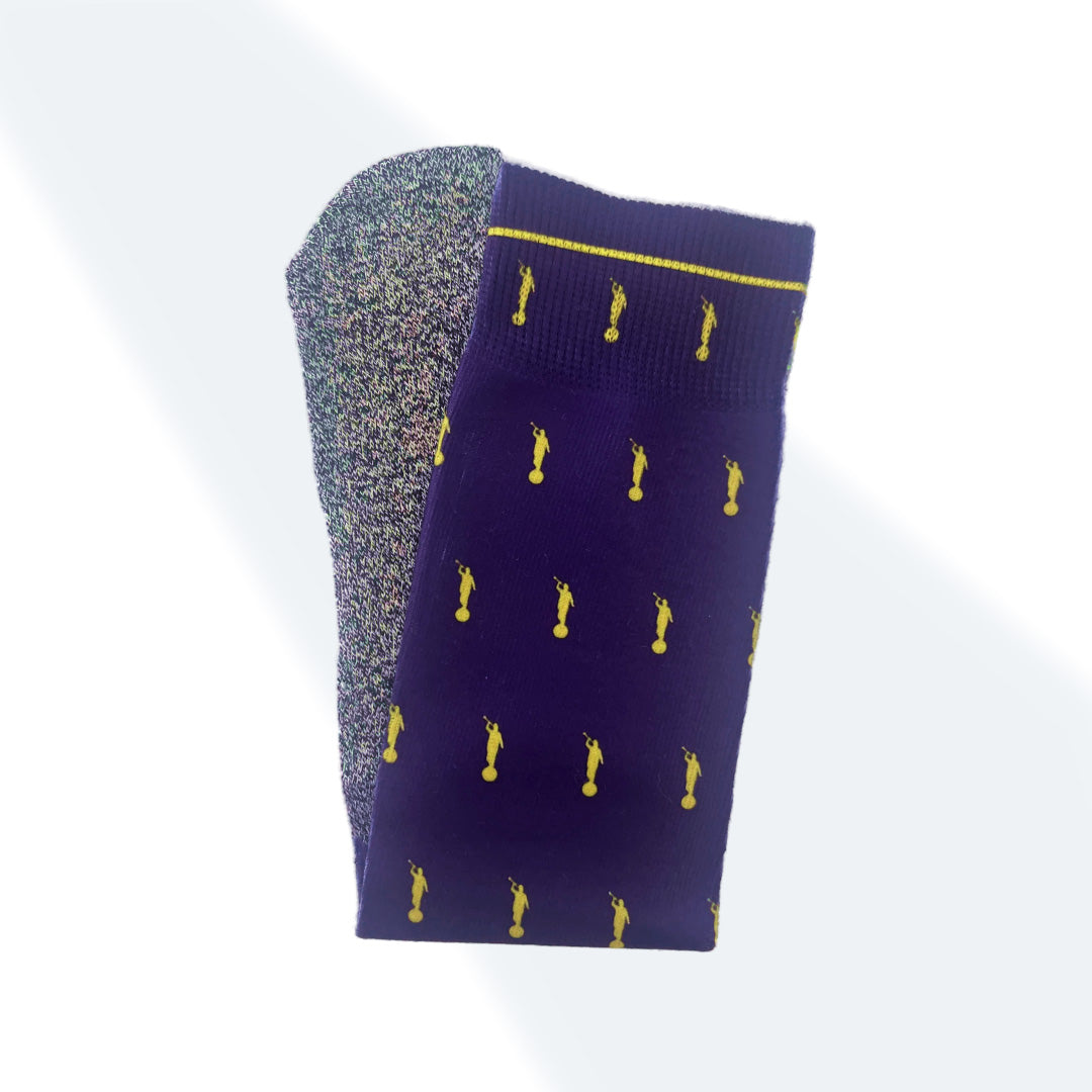 The Purple and Gold Angels - Classic Everyday Crew Socks