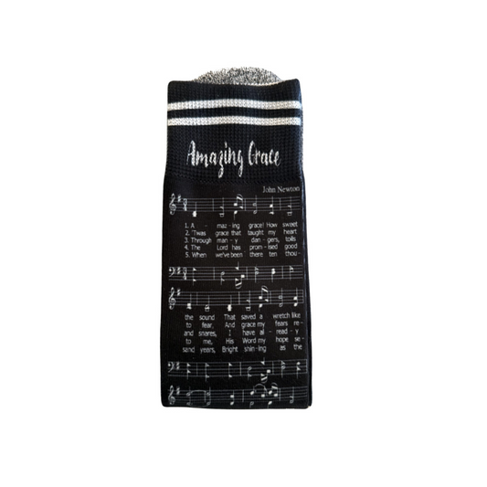 Amazing Grace Hymn - Faith Inspired Crew Socks