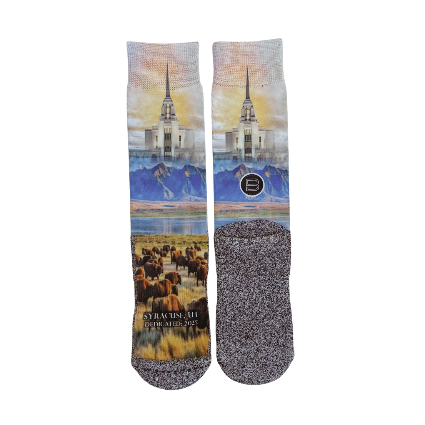 Syracuse Temple - Faith-Inspired Crew Socks