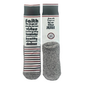 Just Tryna Be Like Jesus - Faith-Inspired Crew Socks