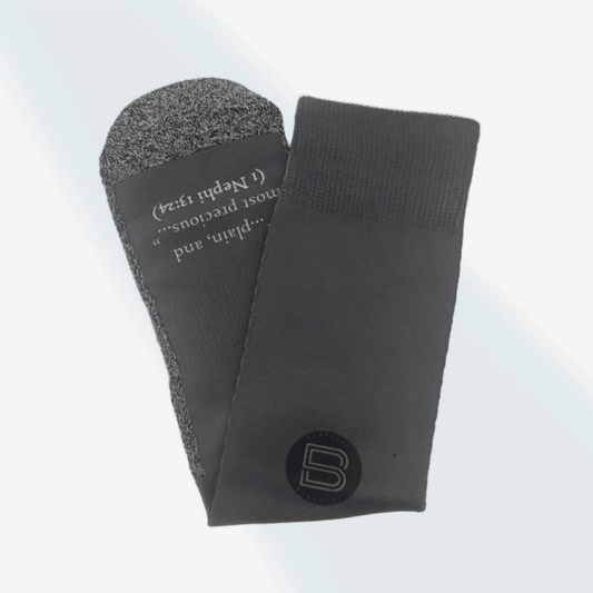 The Boring Grey Socks - Classic Everyday Crew Socks
