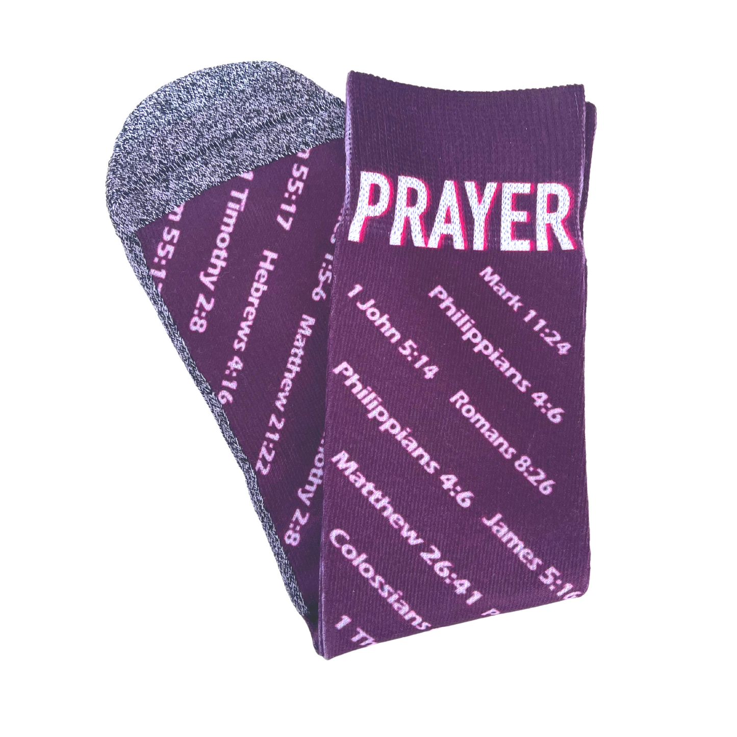 The Prayer Verses - Faith-Inspired Crew Socks
