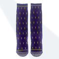The Purple and Gold Angels scripture-themed crew socks by B.O.M.Socks, view 2 of 4