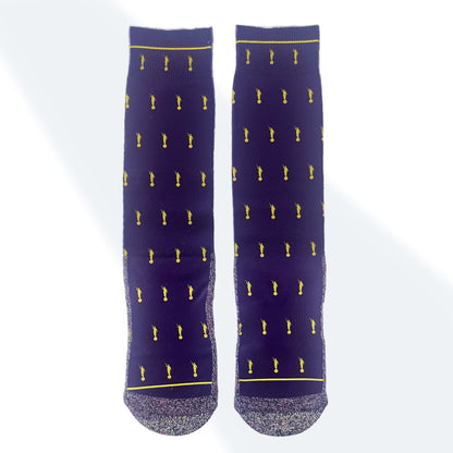 The Purple and Gold Angels - Classic Everyday Crew Socks
