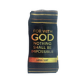 Possible with God (Luke 1:37) - Faith-Inspired Crew Socks