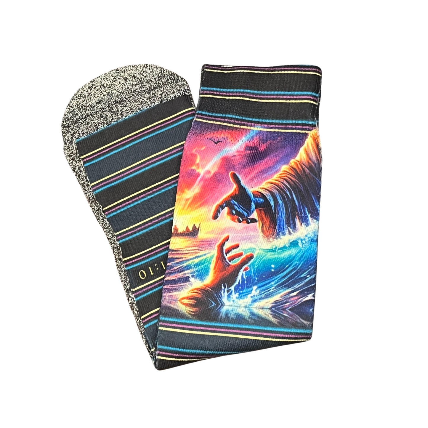 Do Not Fear (Isaiah 41:10) - Faith-Inspired Crew Socks