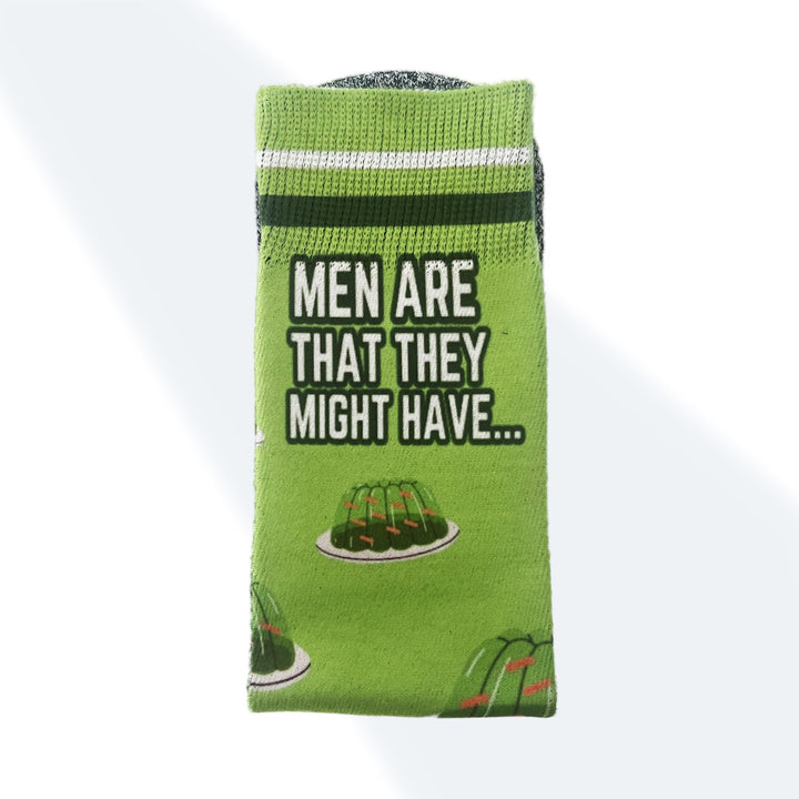The Green Jellos - Fun Food-themed Everyday Crew Socks