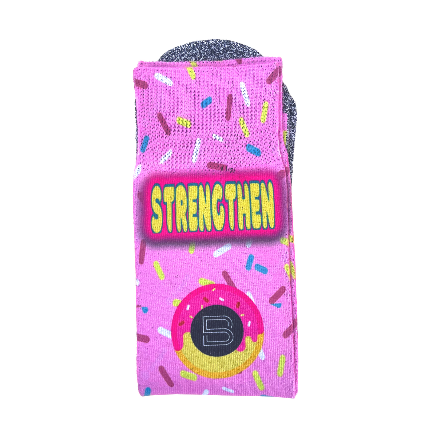 Nourish and Strengthen - Funny LDS Phrase Crew Socks
