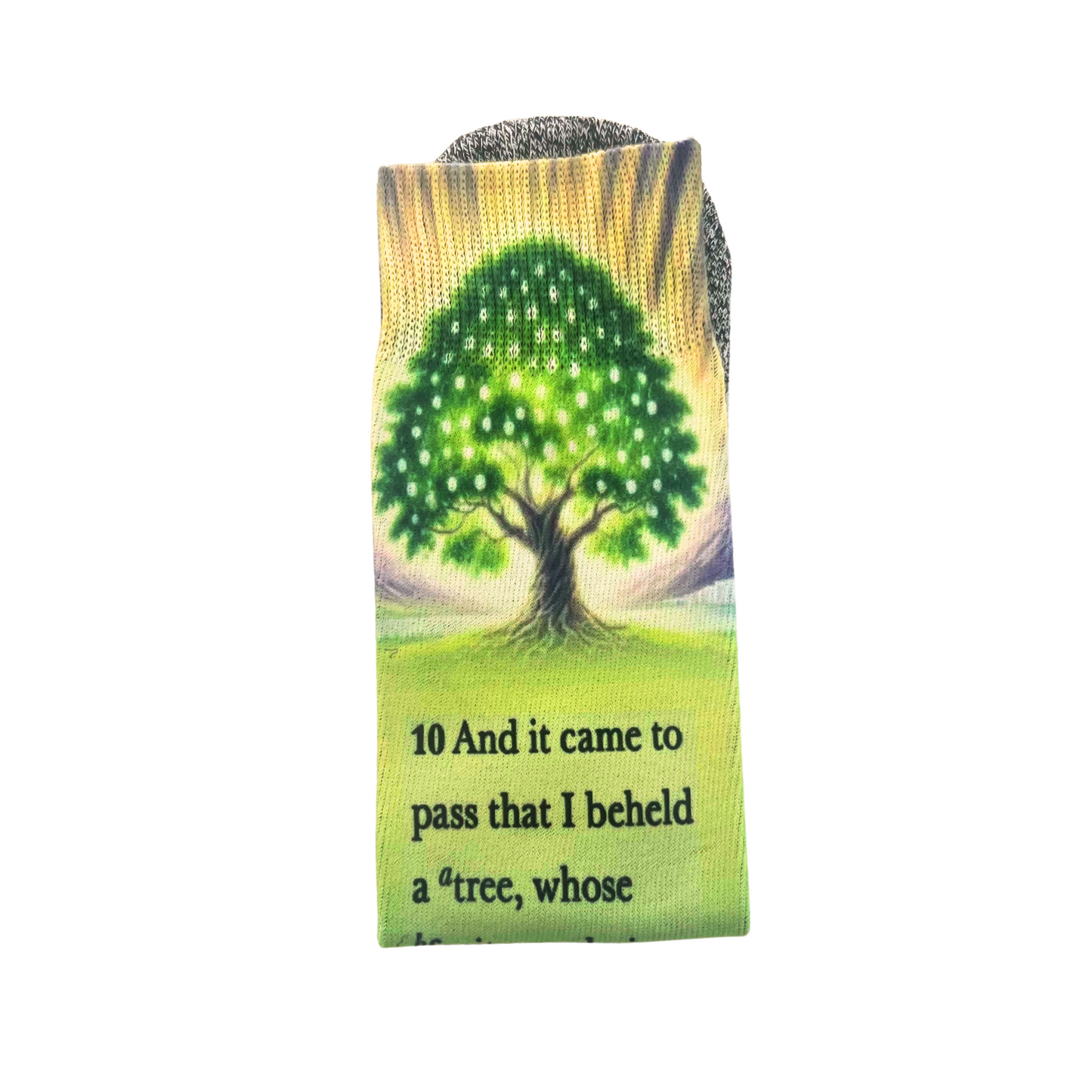 The Tree of Life (1 Nephi 8) - Faith Inspired Crew Socks