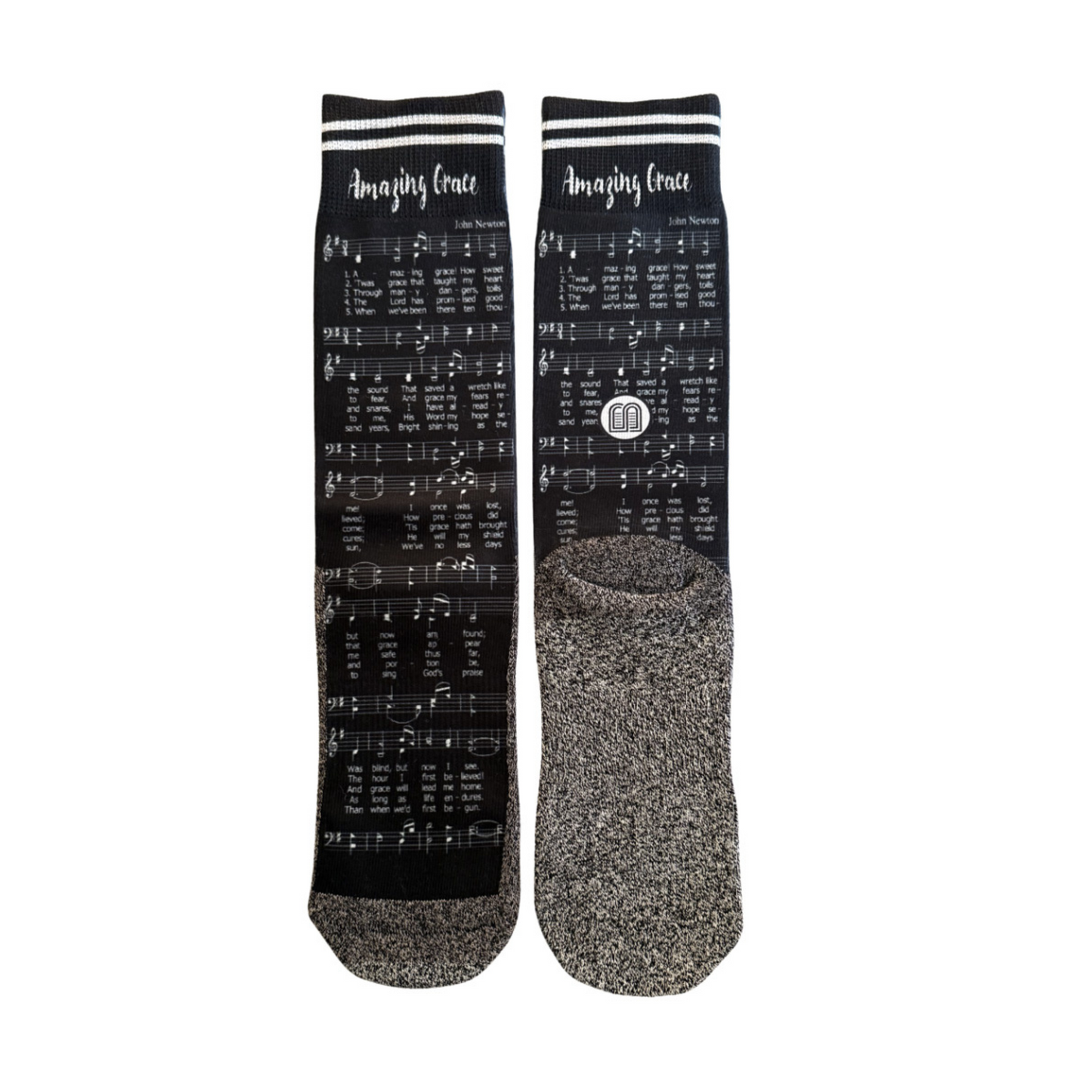 Amazing Grace Hymn - Faith Inspired Crew Socks