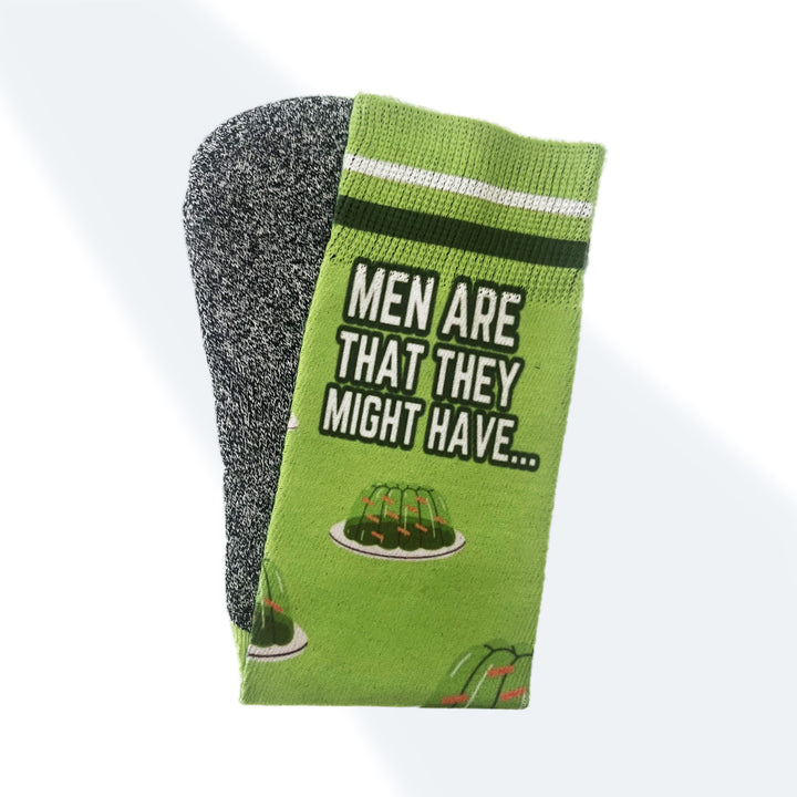 The Green Jellos - Fun Food-themed Everyday Crew Socks