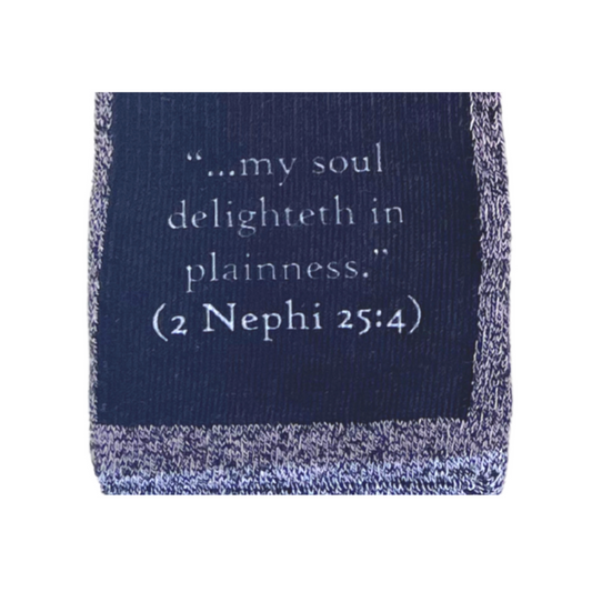 The Boring Black Socks scripture-themed crew socks by B.O.M.Socks, view 3 of 6