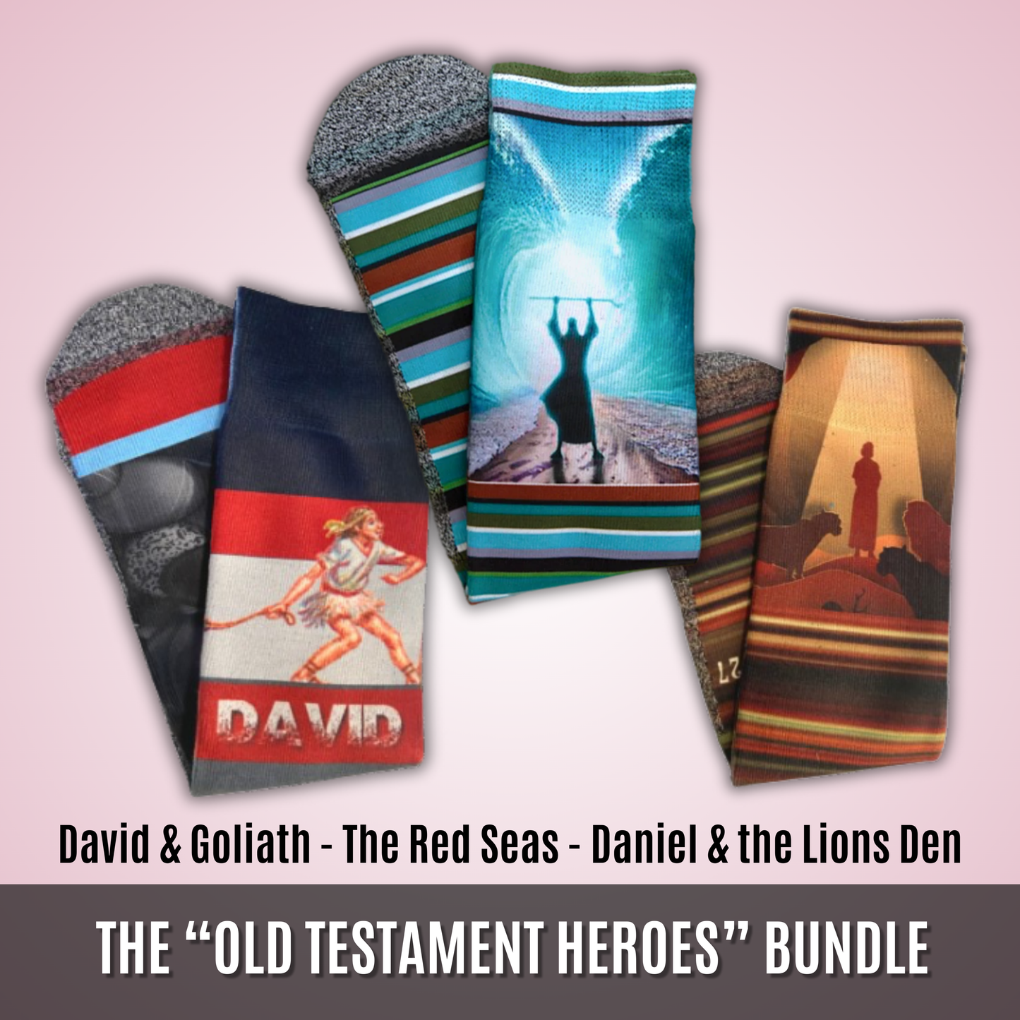 The “Old Testament Heroes” Bundle | 3-Pair Bundle | Men's Size 6-13