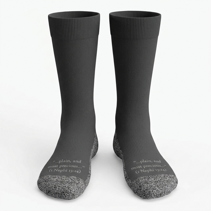 The Boring Grey Socks - Classic Everyday Crew Socks